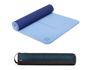Manduka BEGIN ヨガマット / ライトブルー x BreezeEasy ヨガマットバッグ / ブラック セット ヨガマットケース セット販売